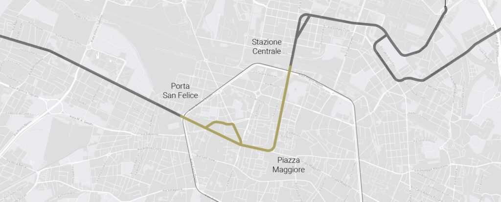 Mappa Tram Centro Storico